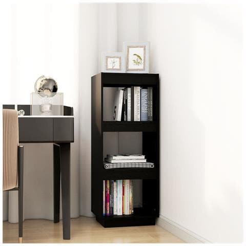 Lusso Casadino - Libreria/divisorio Nero 40x35x103 Cm In Legno Massello Di Pino - Foto 2