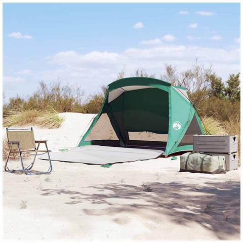 Tenda da Spiaggia 2 Persone Verde Mare Impermeabile - Foto 1