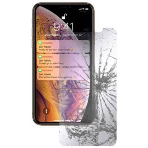 Salvadisplay In Vetro Temperato Per Iphone Xs Max Glass Basic, Trasparente - Foto 2