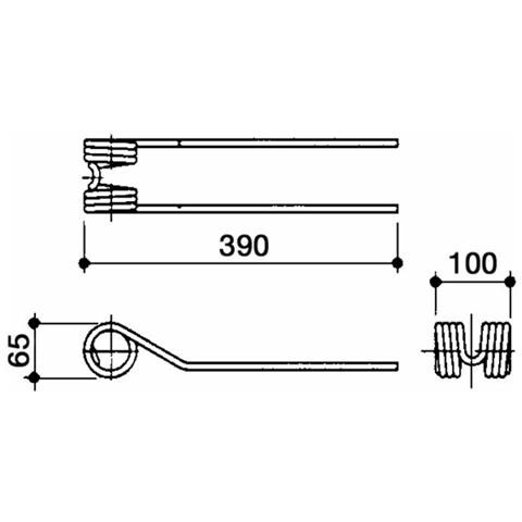 Dente Girello Adattabile Fontanesi 200018 Filo 9 Confezione Da 5 Pezzi - Foto 1