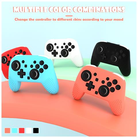 Custodia Protettiva In Silicone Compatibile Con Controller Switch 2 Pro - Confezione Da 2 White - Foto 6