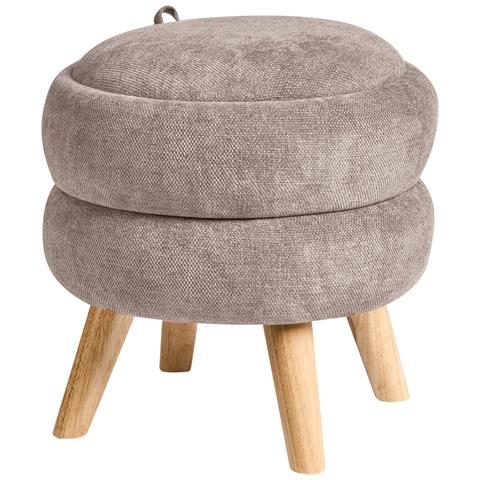 Pouf Contenitore Hawley Ciniglia Tortora - Foto 2