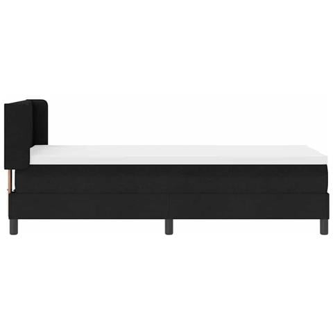 Letto box spring con materasso con materasso Nero 80 x 200 cm - Foto 9