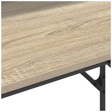Scrivania rovere sonoma 100 x 50 x 86.5 cm Legno multistrato - Foto 9