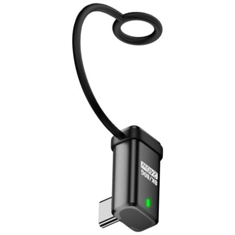 Adattatore Angolato Usb-c Femmina A Usb-c Maschio 240w 120gbps Con Cordino (2 Pezzi) Black - Foto 3