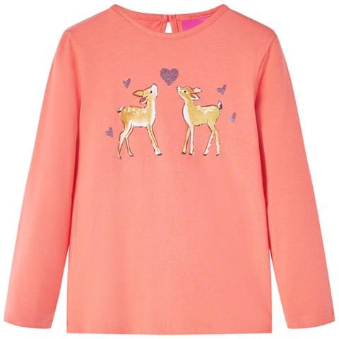 Maglietta per Bambini a Maniche Lunghe Corallo 104 - Foto 1