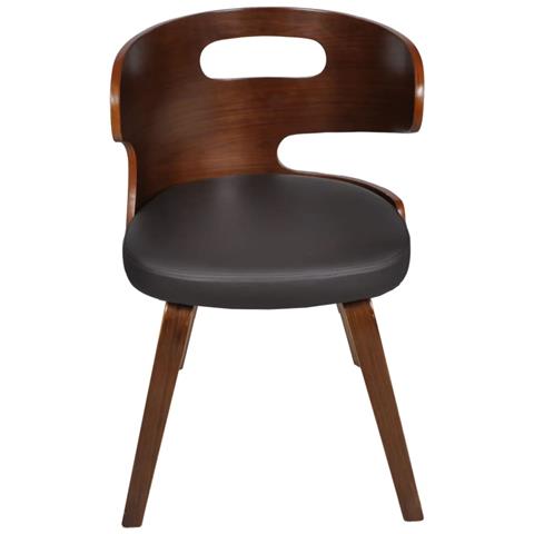 Lusso Casadino -  Sedie Da Pranzo 2 Pz Marroni In Similpelle - Foto 1