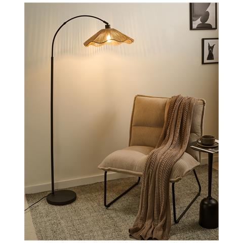 Lampada Da Pavimento Migori Carta Naturale - Foto 1