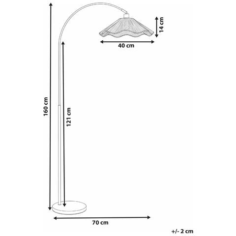 Lampada Da Pavimento Migori Carta Naturale - Foto 6