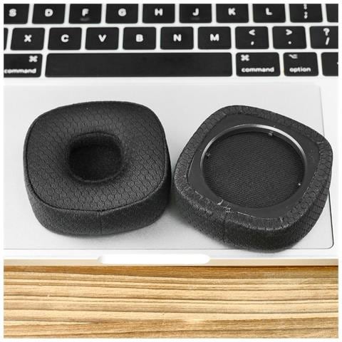 2 Cuscinetti Auricolari Di Ricambio Neri In Mesh Compatibili Con Cuffie Marshall Major Iv - Foto 2
