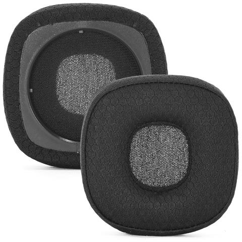 2 Cuscinetti Auricolari Di Ricambio Neri In Mesh Compatibili Con Cuffie Marshall Major Iv - Foto 1