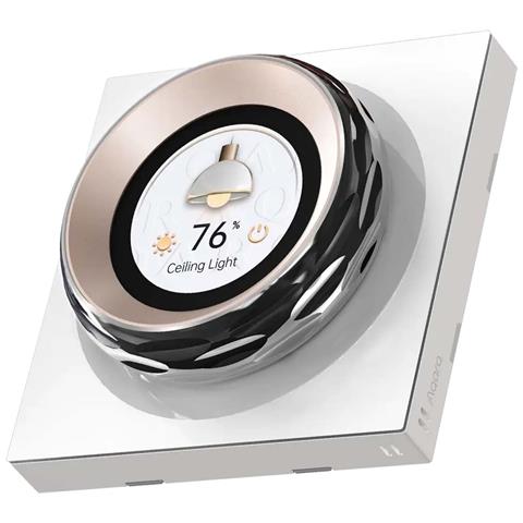 Rotella Interruttore Tattile Connessa Con Sensori E Schermo Personalizzabile, Bianco - Foto 1