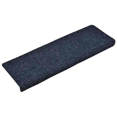 Tappetini per scale autoadesivi 30 pz 65x21x4 cm blu bordo rettangolare - Foto 2