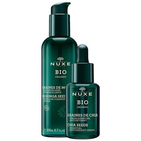 Set : Bio Organic, Chia Seeds, Antioxidant, Serum, For Face, 30 Ml + Bio Organic, Cleansing, Micellar Water, For All Skin Types, 200 Ml - Foto 1