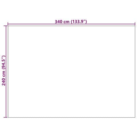 Tappeti per area HUARTE Crema 340 x 240 cm Poliestere - Foto 8