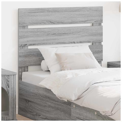 Testiera Grigio Sonoma 75 cm Legno multistrato - Foto 2