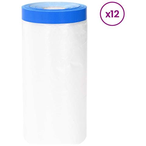 Film adesivo per mascheratura 12 pcs Trasparente e Blu - Foto 1