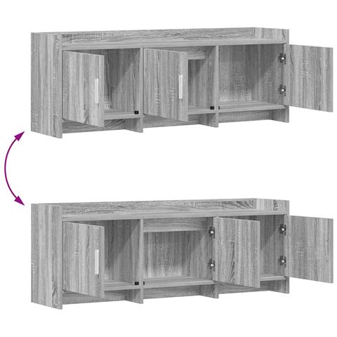 Mobile TV 130 x 33 x 47 cm Sonoma grigio Legno ingegnerizzato - Foto 9