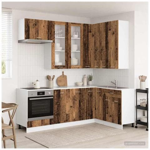 Unità Cucina LYON 8 pcs Legno antico Legno ingegnerizzato - Foto 2