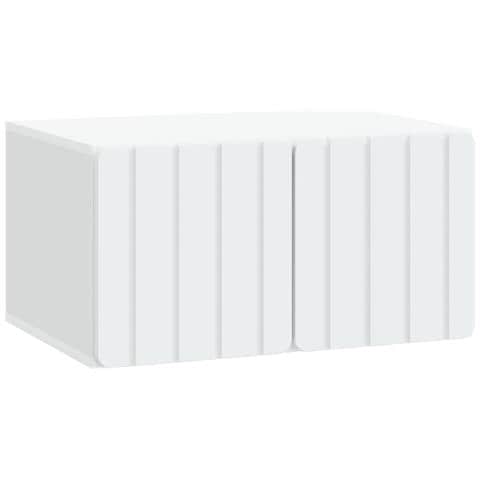Mobile Porta TV da Muro Bianco 59,5 x 41 x 30 cm - Foto 1