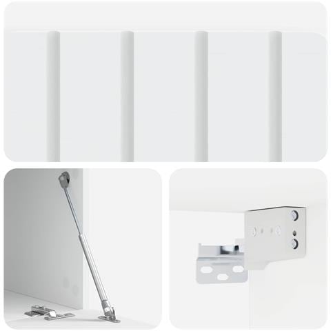 Mobile Porta TV da Muro Bianco 59,5 x 41 x 30 cm - Foto 9