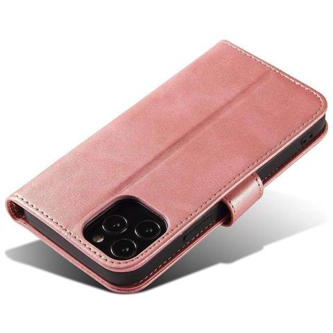 Custodia Magnetica Elegante Con Flap E Funzione Supporto Per Poco M4 Pro 5g Rosa - Foto 1