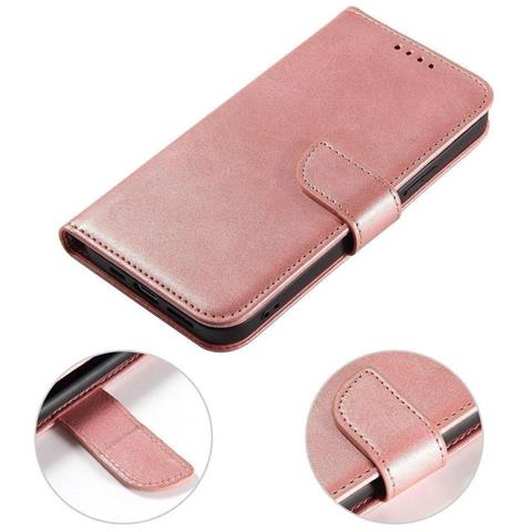 Custodia Magnetica Elegante Con Flap E Funzione Supporto Per Poco M4 Pro 5g Rosa - Foto 5