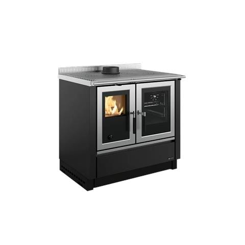 La Nordica Venezia, Caminetto freestanding, Chiuso, A legna, Antracite, Interno, Orizzontale - Foto 1