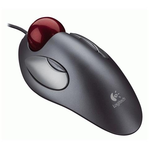 Mouse Ottico Trackman Marble Interfaccia USB Colore Nero - Foto 1