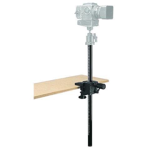 Colonna a Cremagliera con Attacco da Tavolo Altezza Max 66 cm Nero 131TC - Foto 1