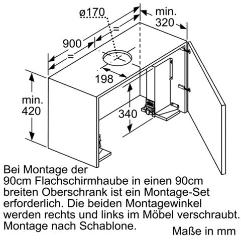 LZ49200 Cooker hood mounting kit accessorio per cappa - Foto 2