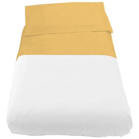 Federa Per Lettino E Culla Fantasia Pois Culla Giallo - Foto 1