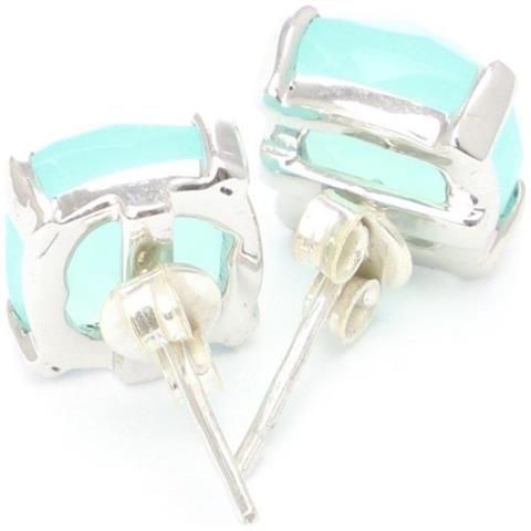 Donna Plata Fina 925 Argento Cuadrada Calcedonia - Foto 2