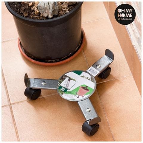 Supporto In Metallo Con Ruote Per Vasi Oh My Home - Foto 1
