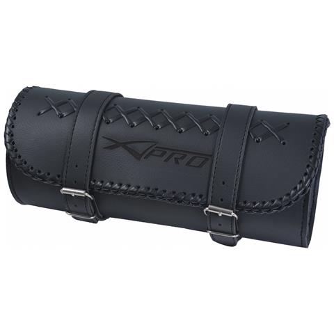 Borsa Barilotto Porta Attrezzi Oggetti Forcella Custom Chooper Nero - Foto 1