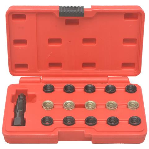 Kit Riparazione Filetto Candela Incandescenza 16 Pz M14x1,25 - Foto 2