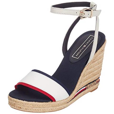 Iconic Elena Corporate Ribbon, Sandali Con Plateau Donna, Rosso (rsf 020), 41 Ue - Foto 1