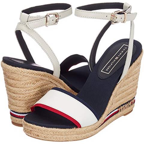 Iconic Elena Corporate Ribbon, Sandali Con Plateau Donna, Rosso (rsf 020), 41 Ue - Foto 2