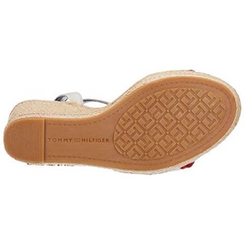 Iconic Elena Corporate Ribbon, Sandali Con Plateau Donna, Rosso (rsf 020), 41 Ue - Foto 4