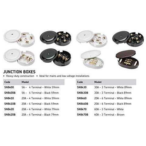 20a Scatola Di Giunzione A 4 Terminali Bianchi - Foto 3