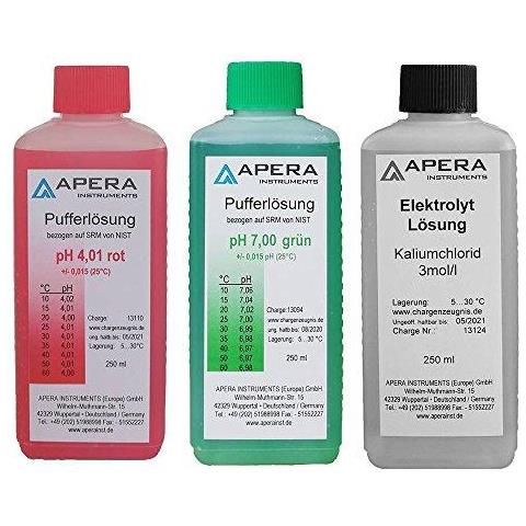 Ph Soluzione Di Calibrazione Ph 4.01 7.00 E 3m Kcl Ogni 250 Ml Ai1108 - Foto 1