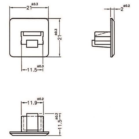 64019 RJ-45 Bianco 10pezzo (i) copripresa elettrica - Foto 2