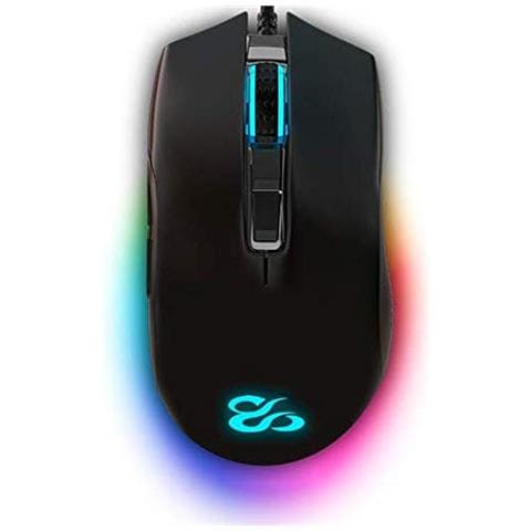 EOS - Mouse da gioco RGB (10 profili configurabili dall'utente in base alla modalità di illuminazione) Professionale (sensore ottico 16000 dpi) Colore Nero - Foto 2