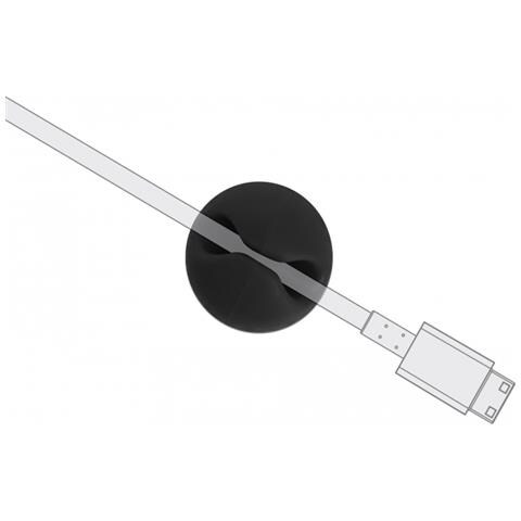 Portacavo Mini Set da 10 pezzi nero - Foto 2