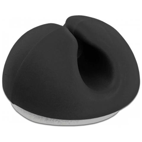 Portacavo Mini Set da 10 pezzi nero - Foto 1