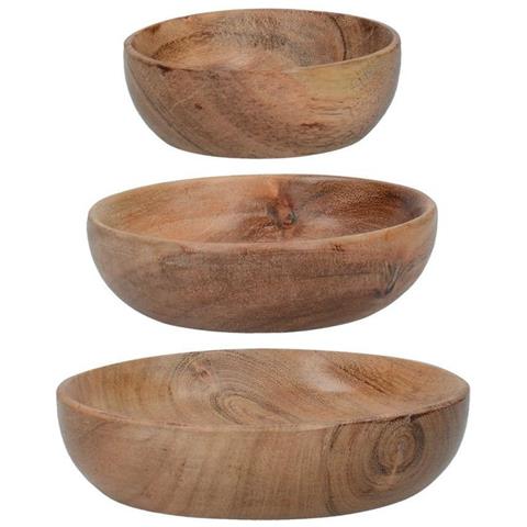Artesà Acacia Wood Serving Bowls - Set 3pcs. - Foto 1