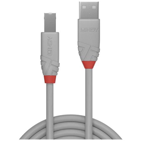 36681 cavo USB 0,5 m USB 2.0 USB A USB B Grigio - Foto 2