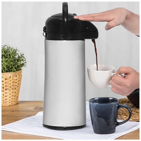 Caraffa A Pompa Thermos Acciaio Con Rubinetto 1,9 Lt Per Caffè - Foto 1