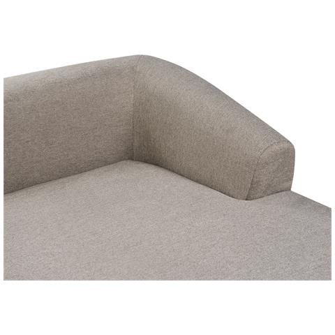 Divano Angolare 3 Posti Svansele Tessuto Tortora Lato Sinistro - Foto 15