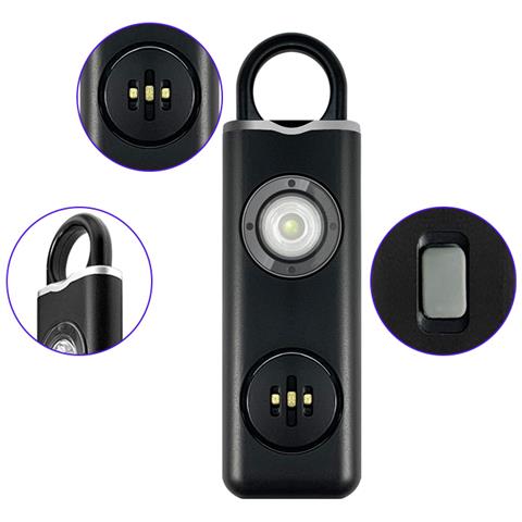 Allarme Di Sicurezza Personale Portatile, Sirena Di Autodifesa Black - Foto 7